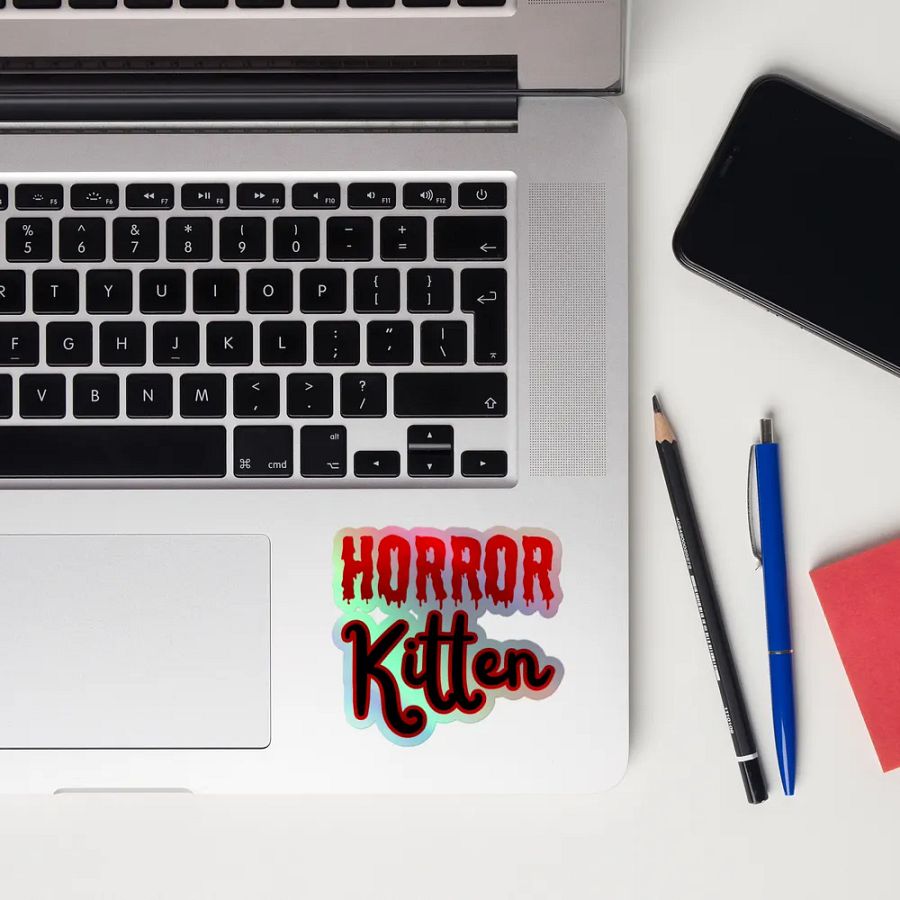 Horror Kitten Holographic Sticker product image (12)