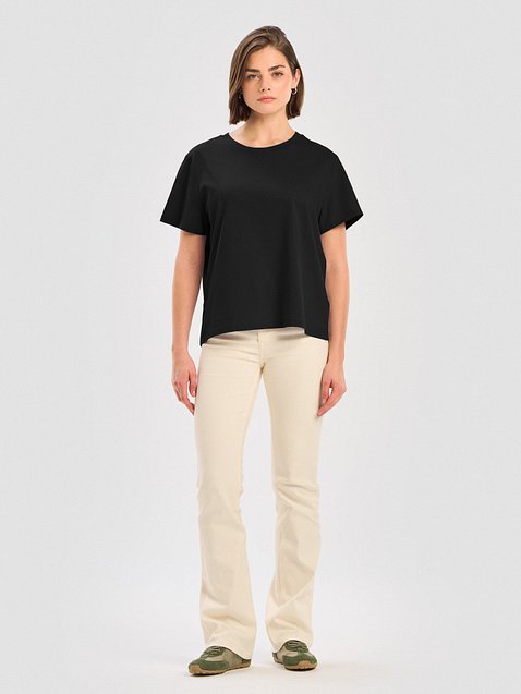 Photo showing Stanley/Stella Women's Organic Ribbed Neck T-Shirt