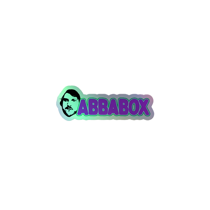 Abbabox logo Holographic sticker product image (1)