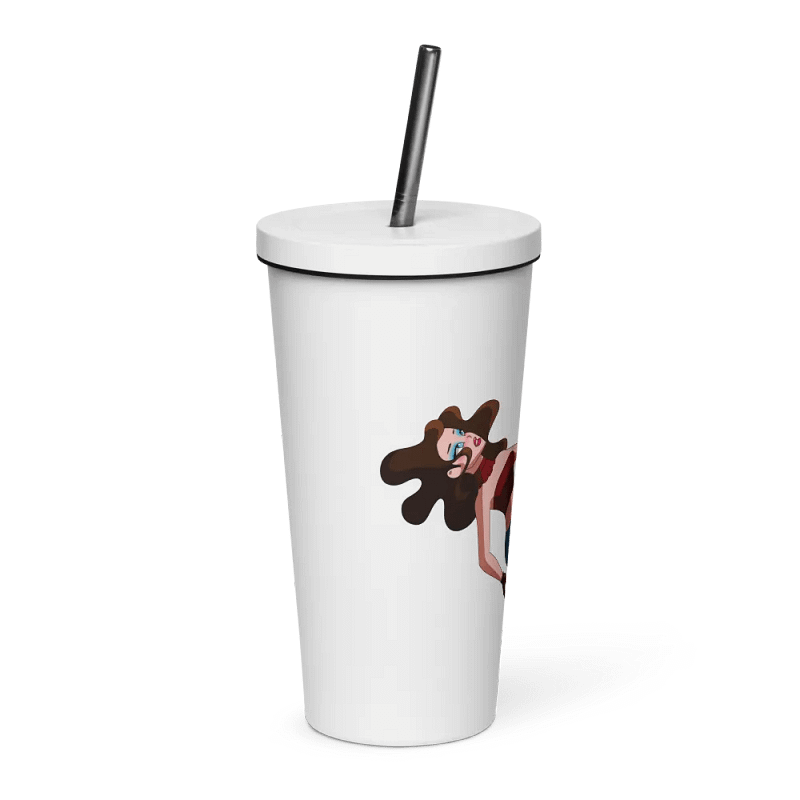 Insulated Tumbler with a Straw