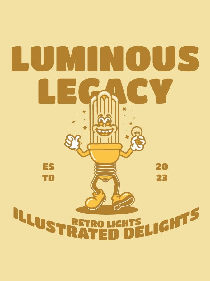 Light Mascot Character Illustration Design product image (1)