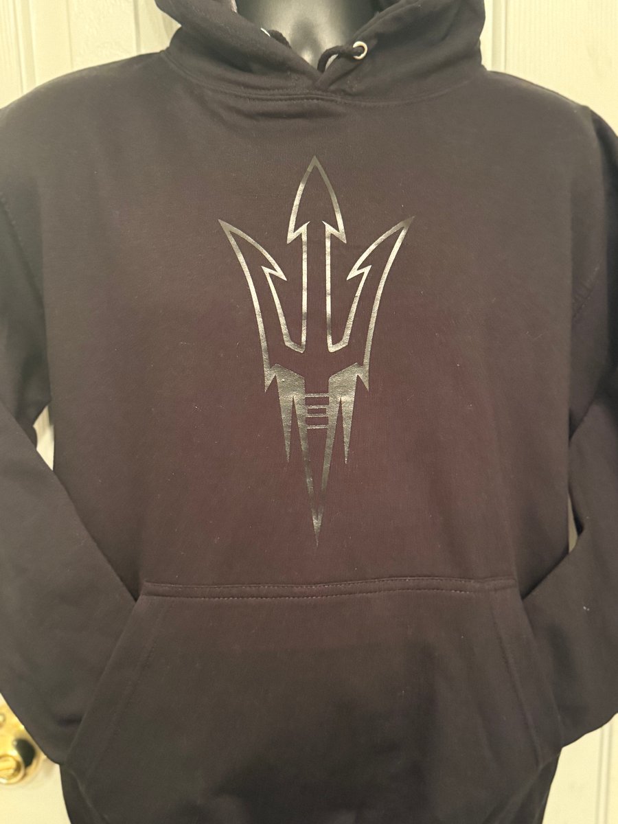 Black on Black Team Logo Hoodie product image (2)