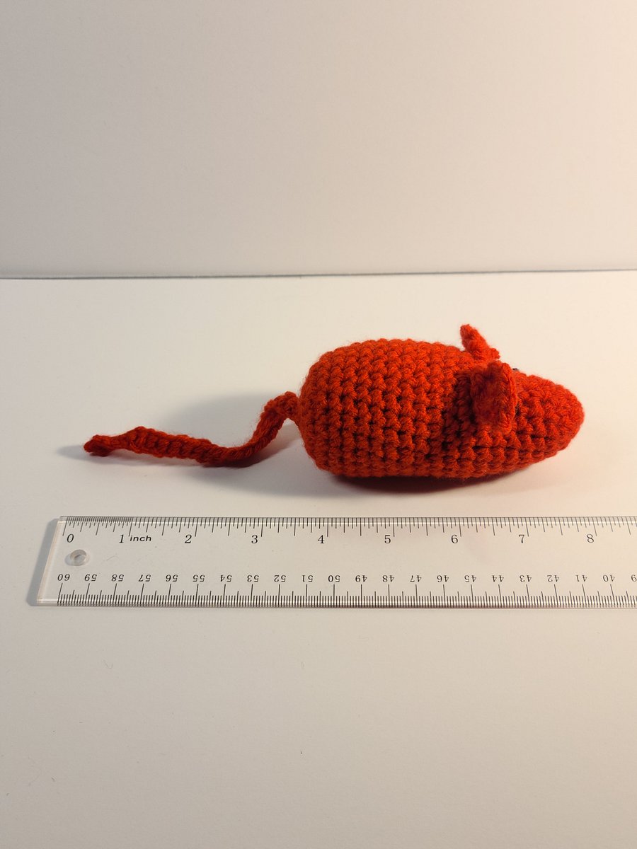 Handmade Amigurumi Mouse Cat Toy product image (5)