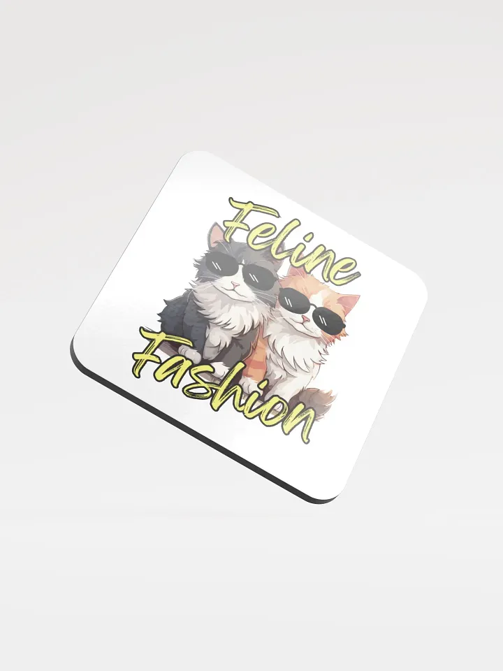 Feline Fashion Cool Cat Cork Coasters product image (1)