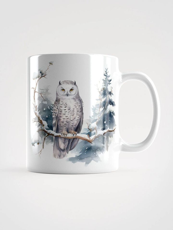 Snowy Owl White Glossy Mug product image (1)