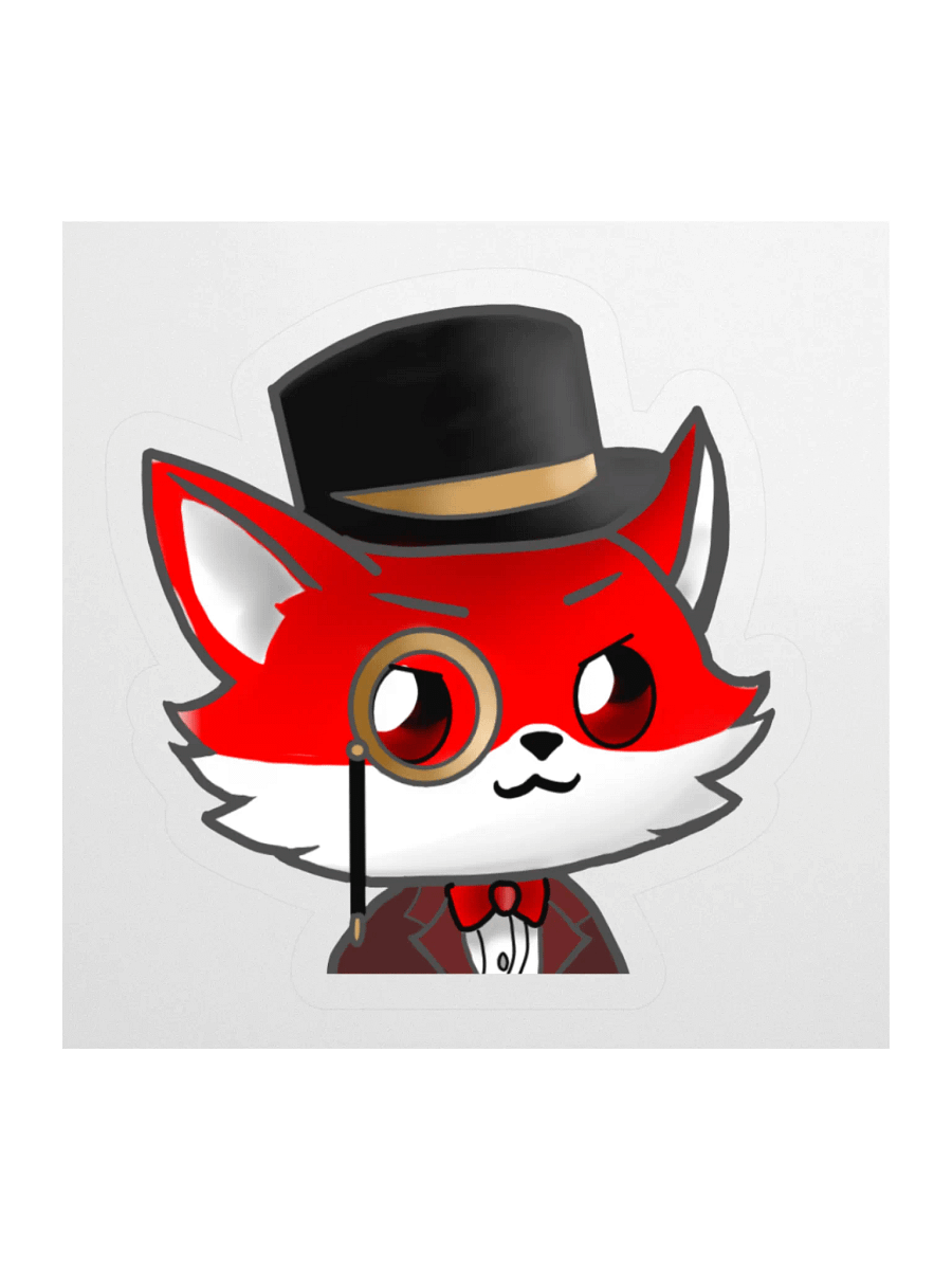 Gentleman Fox Vinyl Stickers product image (4)