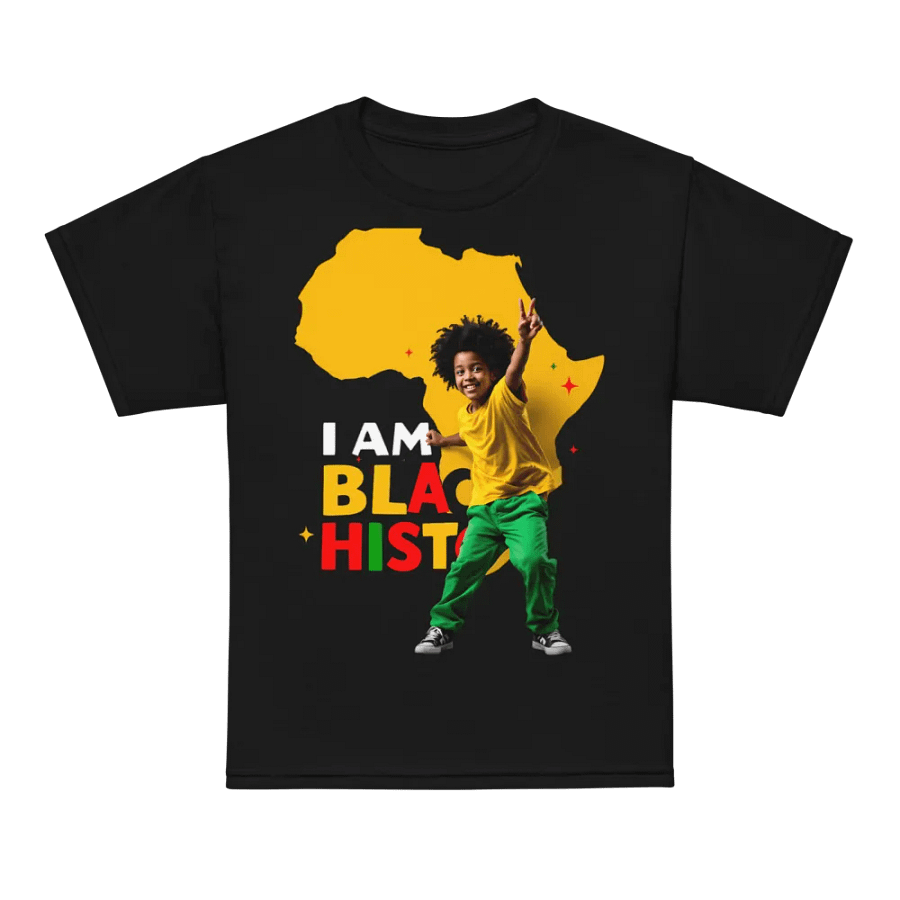I Am Black History Kids Boys Black History Month T-Shirt product image (11)