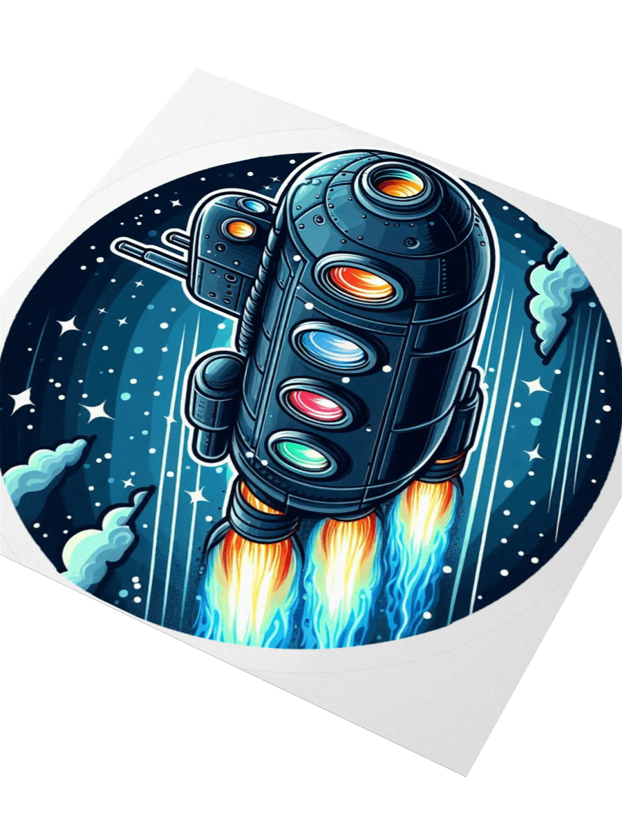 RamJet's Submarine Rocket Logo #2 Sticker product image (5)