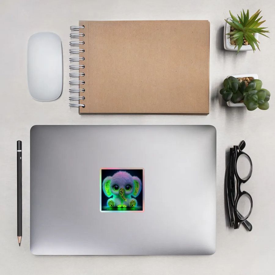 Glowing Elephant Sticker product image (13)