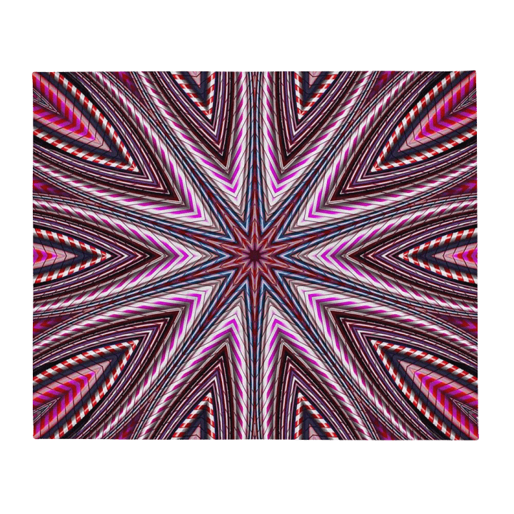Candy Cane Kaleidoscope Throw Blanket product image (13)