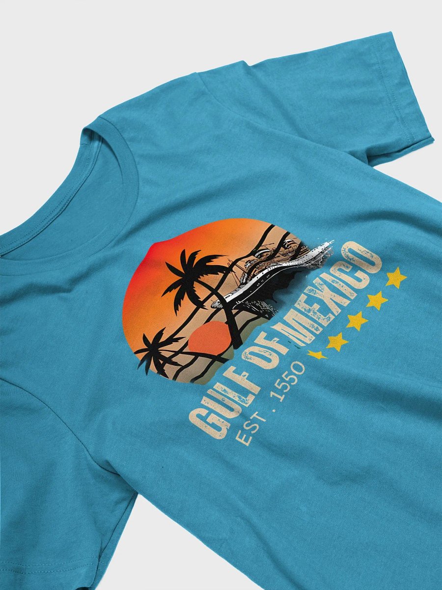Retro Gulf of Mexico Est 1550 Mexican Flag for Men Women T-Shirt product image (8)