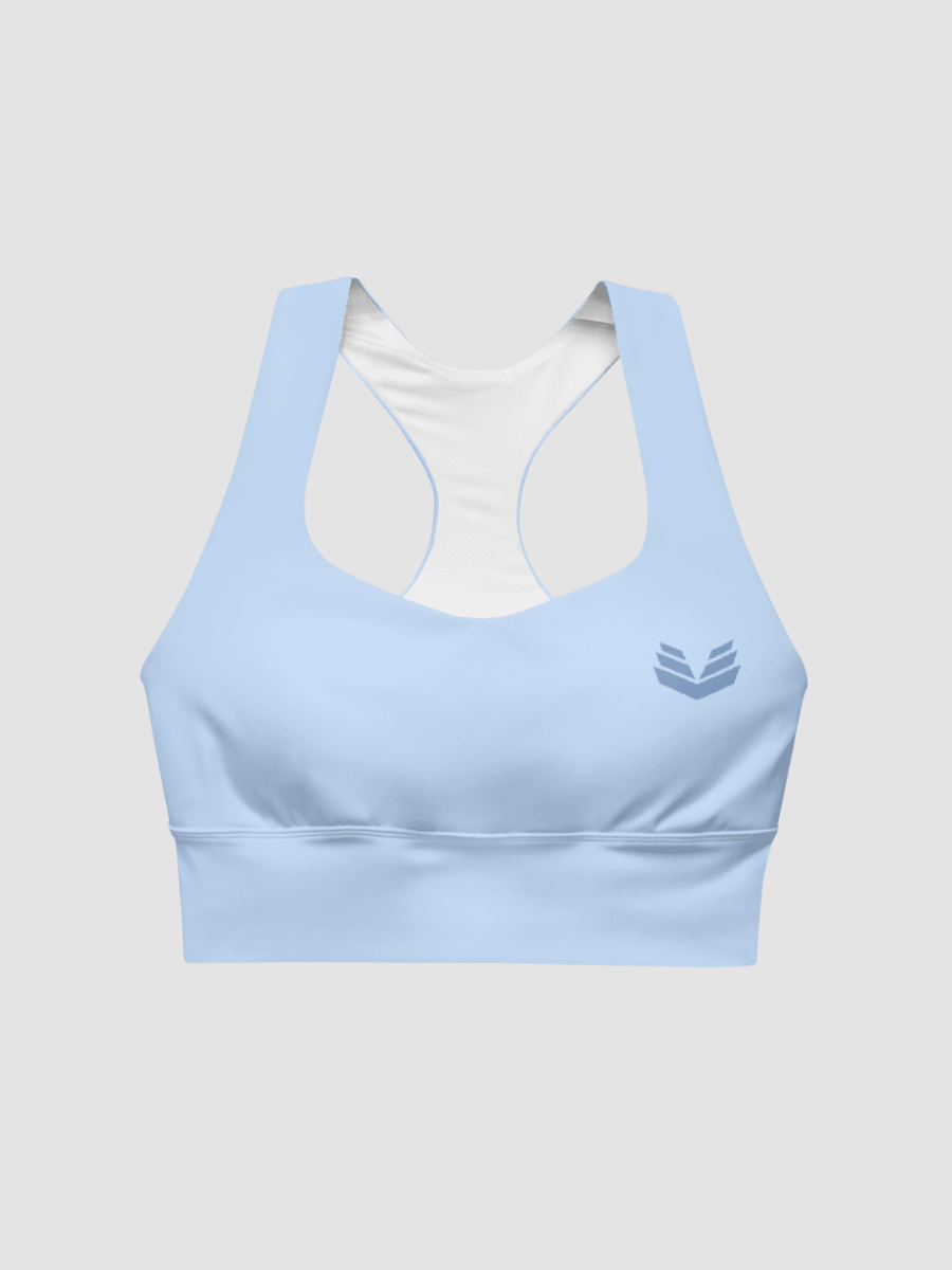 Longline Sports Bra - Light Blue product image (1)