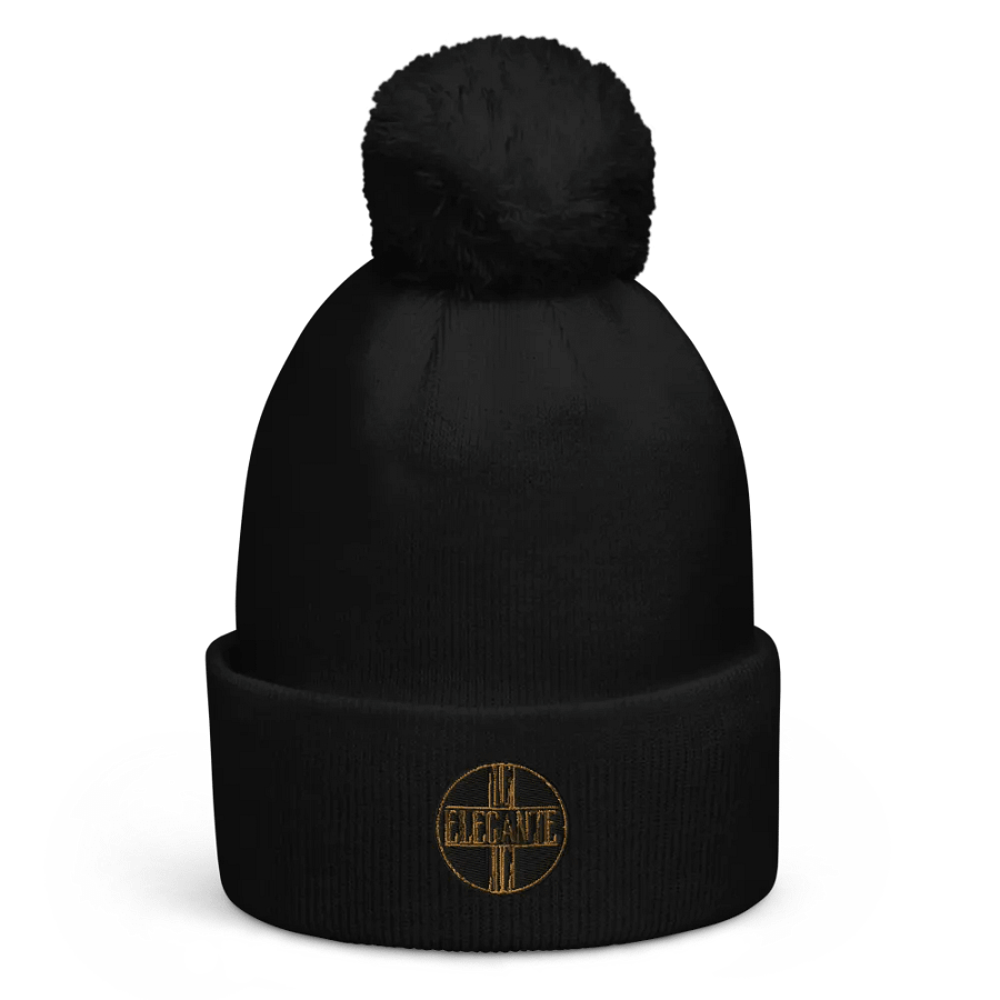 Golden Radiance Pom-Pom Beanie product image (1)
