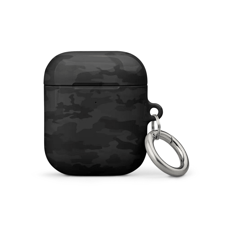 Dark Black Camo AirPod Case product image (1)
