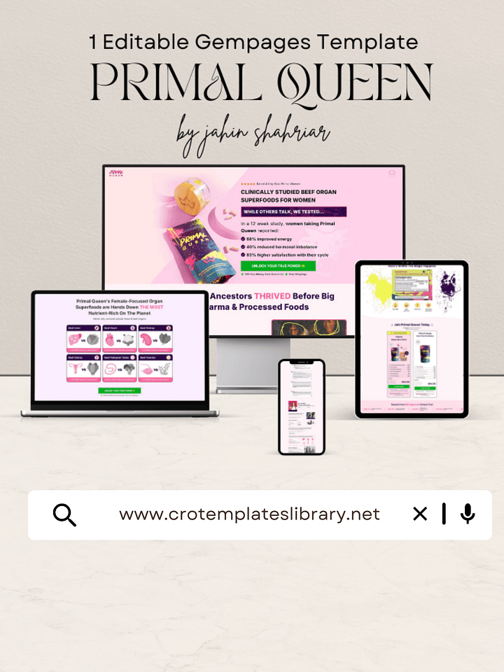 Primal Queen Gempages Template product image (1)