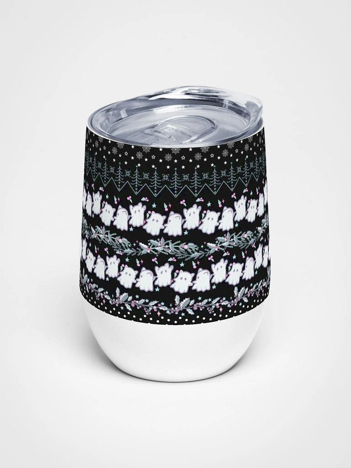 Whimsical Holiday Cheer Wine Tumbler (12oz) product image (1)