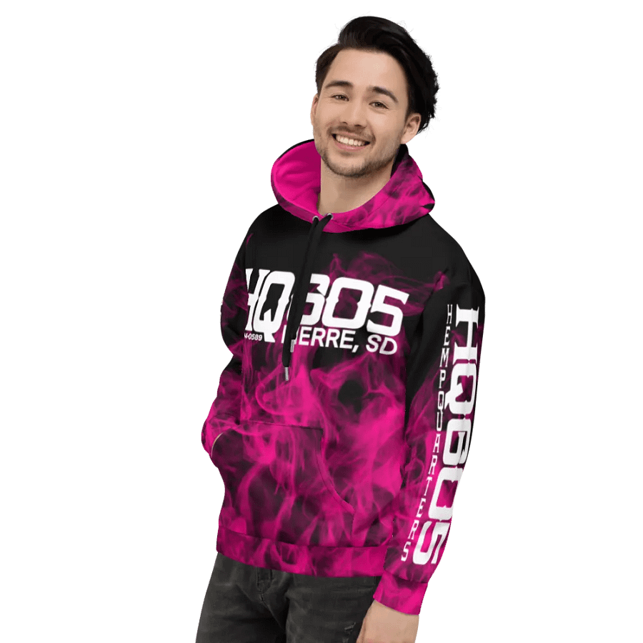 HempQuarters Pink Smoke Hoodie product image (9)