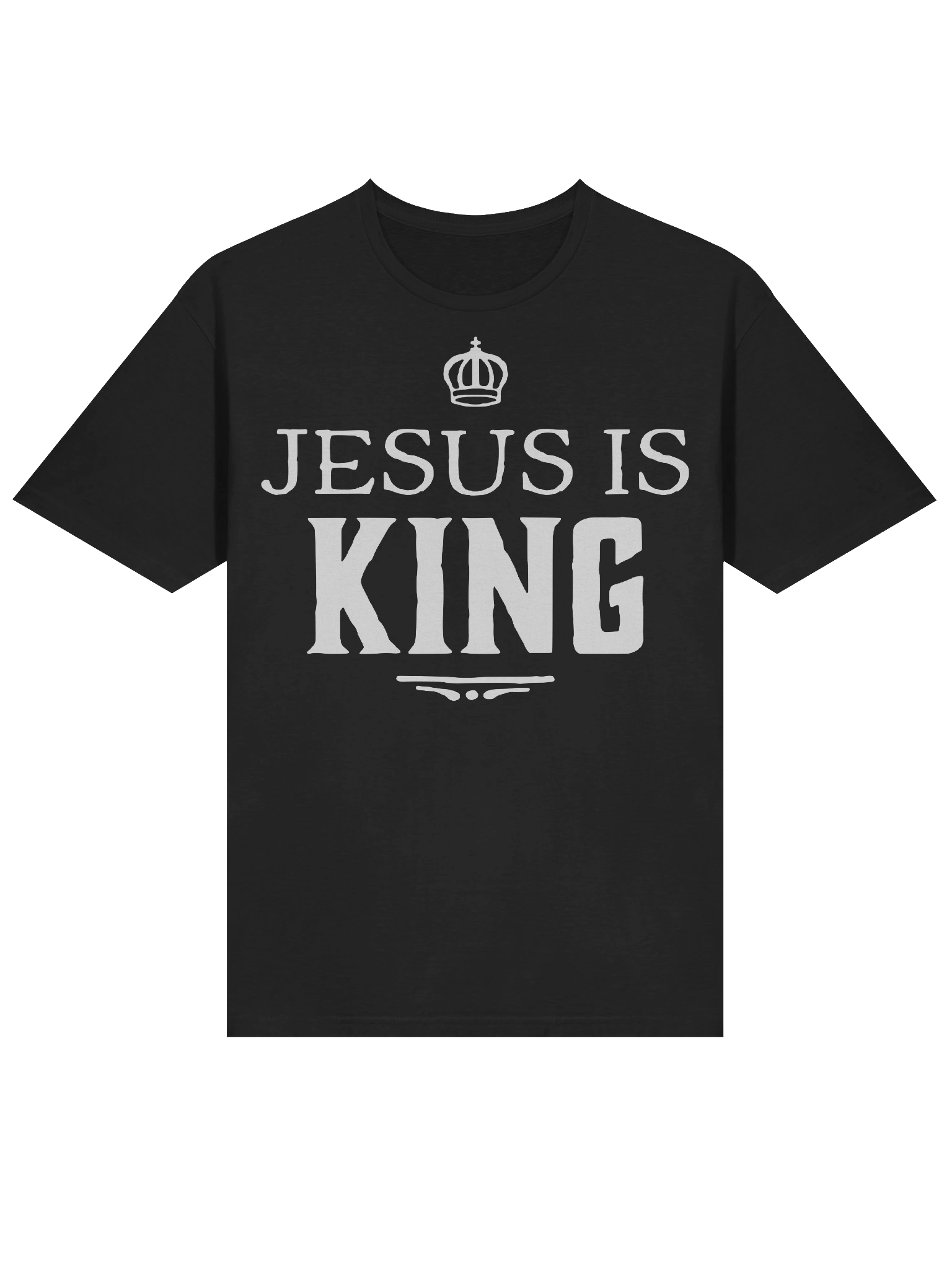 Black Christian Shirt Jesus Is King product image (4)