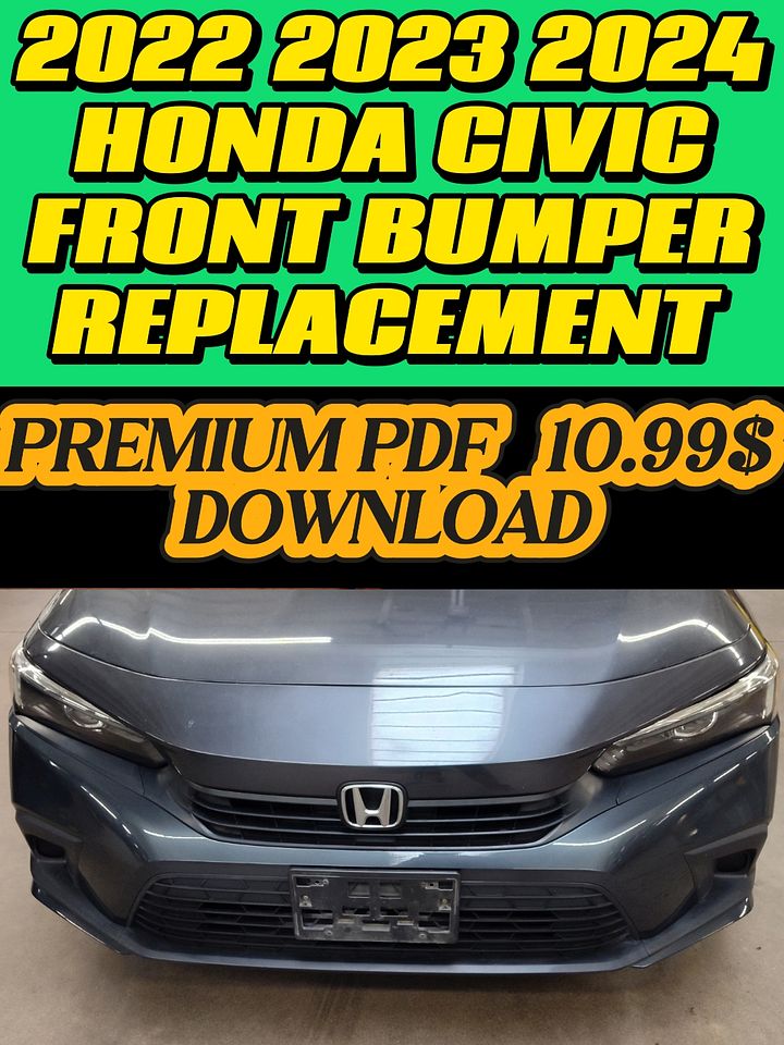 2022 - 2024 HONDA CIVIC FRONT BUMPER REPLACEMENT PDF product image (1)