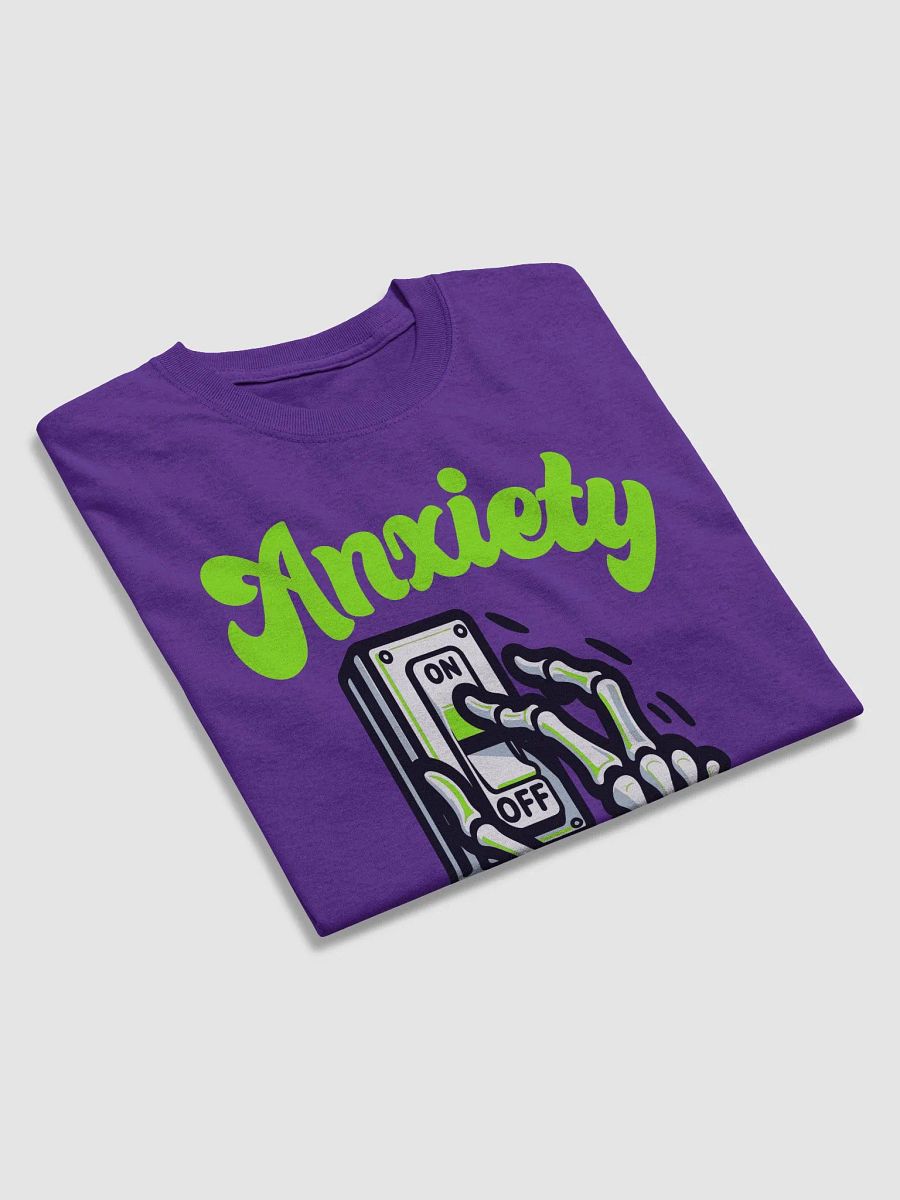 Anxiety On-Off Switch T-Shirt – Cool & Edgy Skeleton Design product image (4)