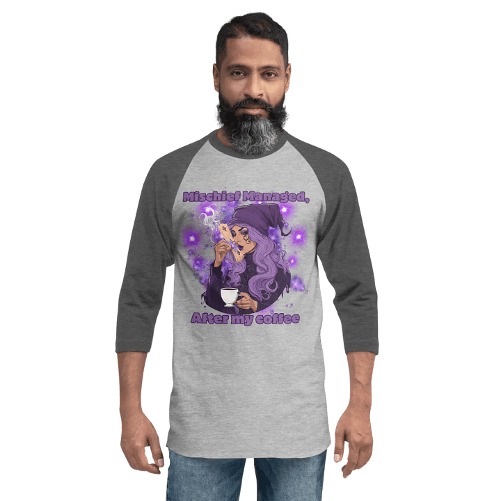 Mischief Managed after coffee Raglan Tee product image (2)