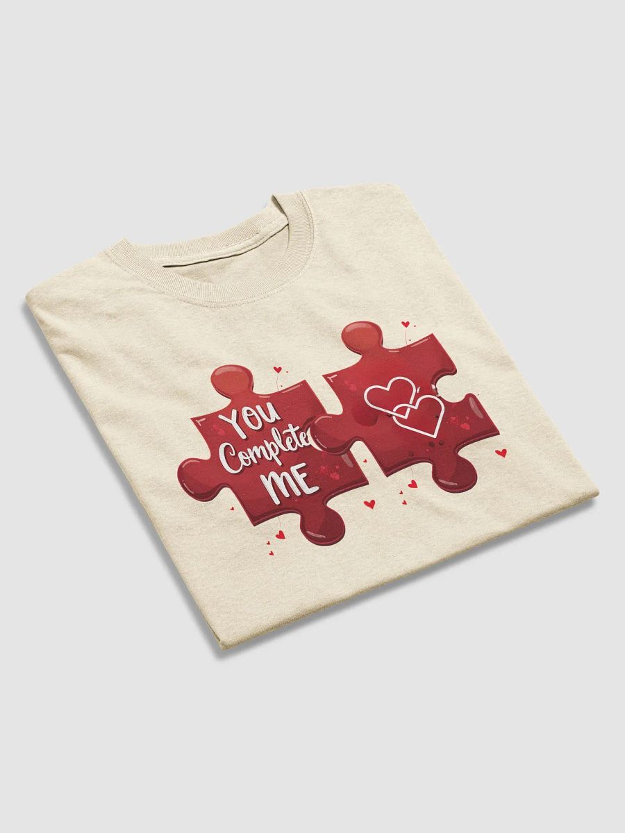 You Complete Me - Romantic Couples Puzzle Piece T-Shirt Design for Valentine's Day & Anniversary product image (45)