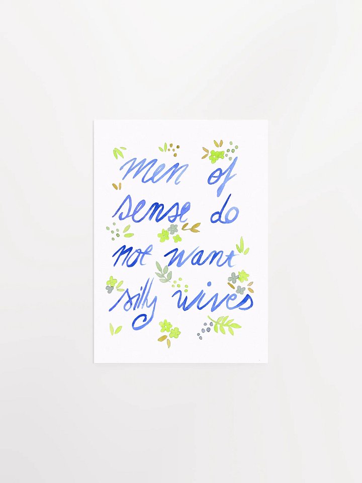 Men Of Sense -Blue & Green Art Print product image (2)