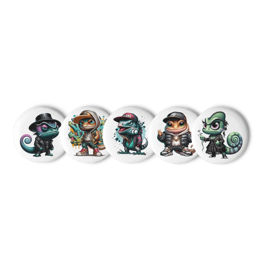 Rebellious Lizards Pin Set product image (1)
