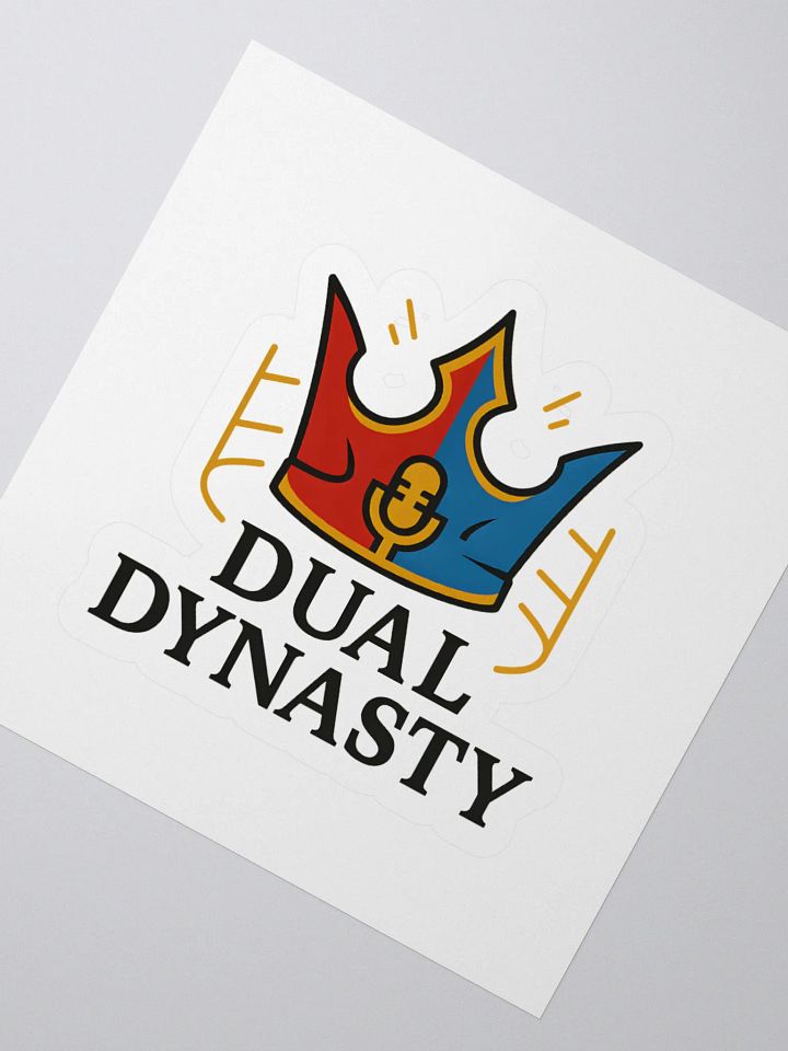 Crowned Chaos: Dual Dynasty Emblem Sticker product image (4)