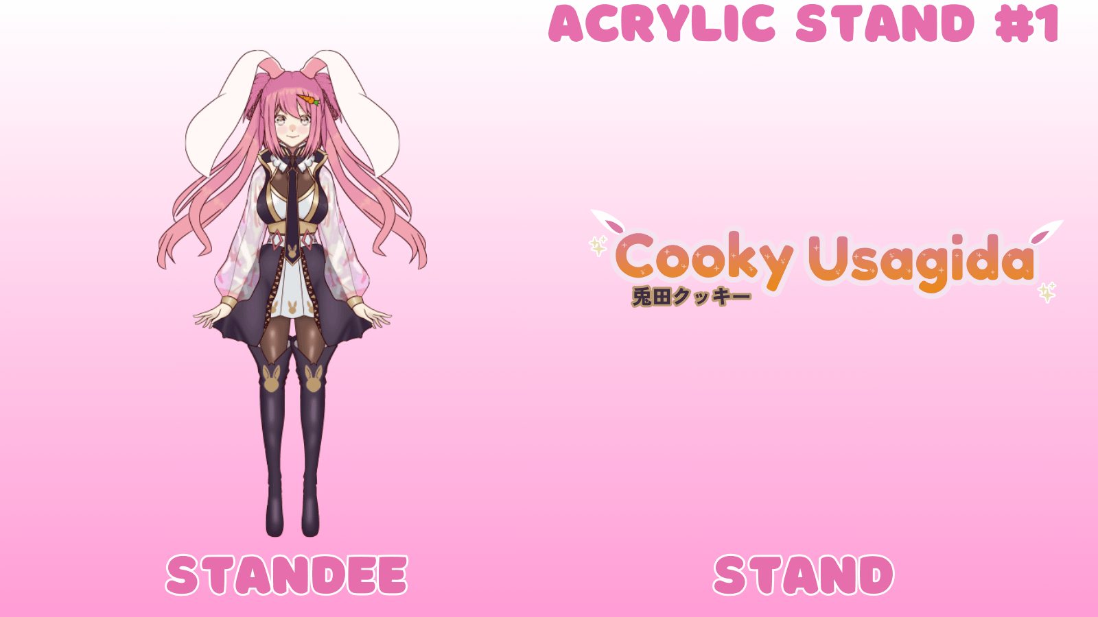 【NEW MODEL DEBUT】Cooky Usagida + Pon Pon Acrylic Stands product image (1)
