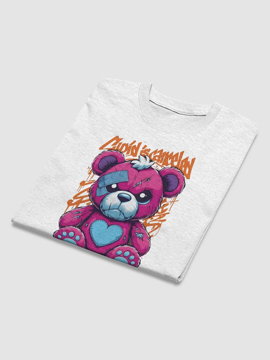 Cupid is Canceled Unisex Tee, Beat Up Teddy Bear Shirt, Valentine's Day Gift, Anti Valentine's, Cute Cupid, Heartbroken Tee product image (46)