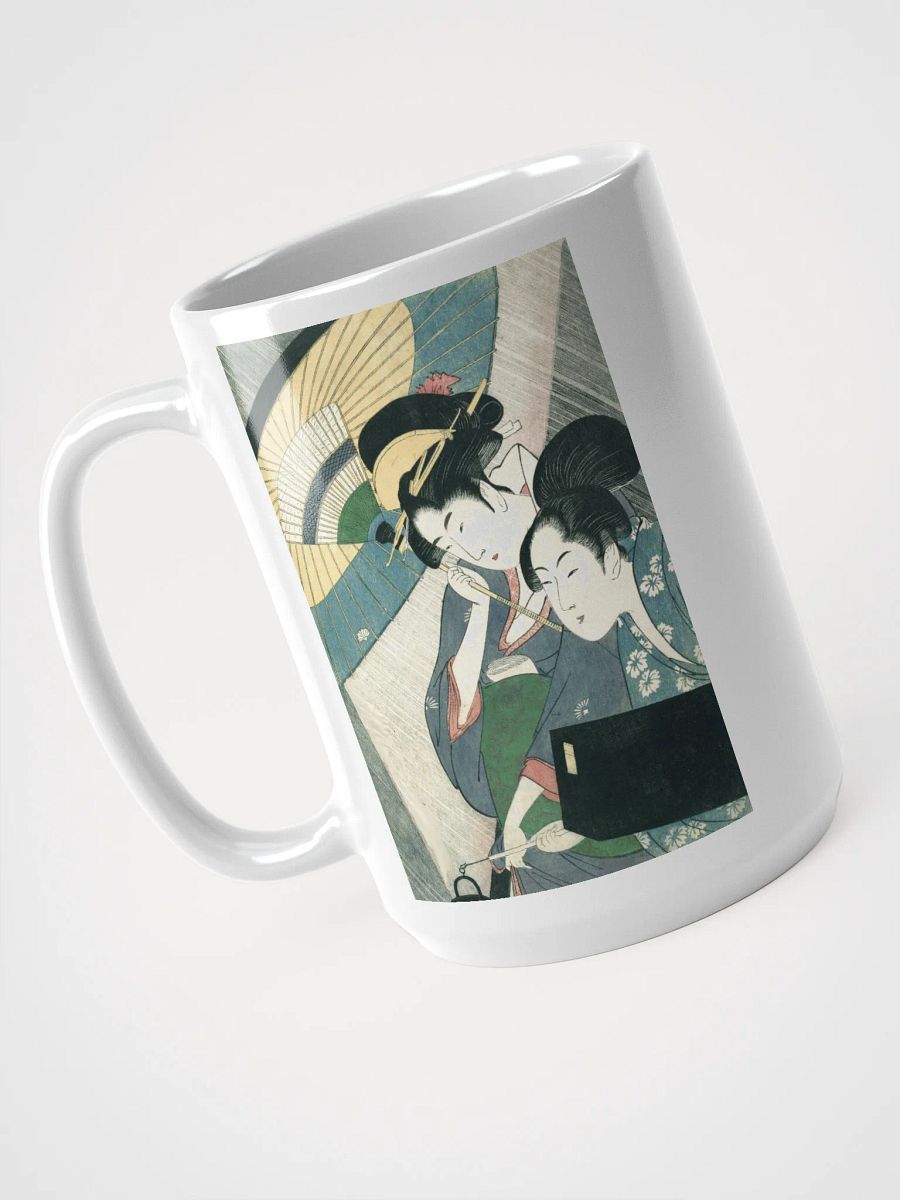 Two Japanese women with an umbrella Mug product image (3)