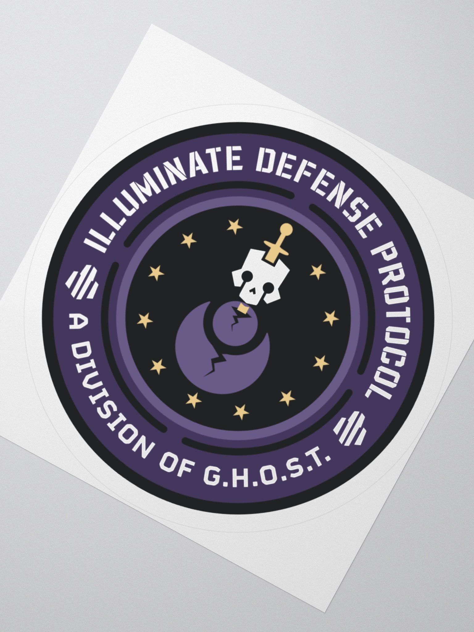 Illuminate Defense Protocol Flat Sticker product image (4)