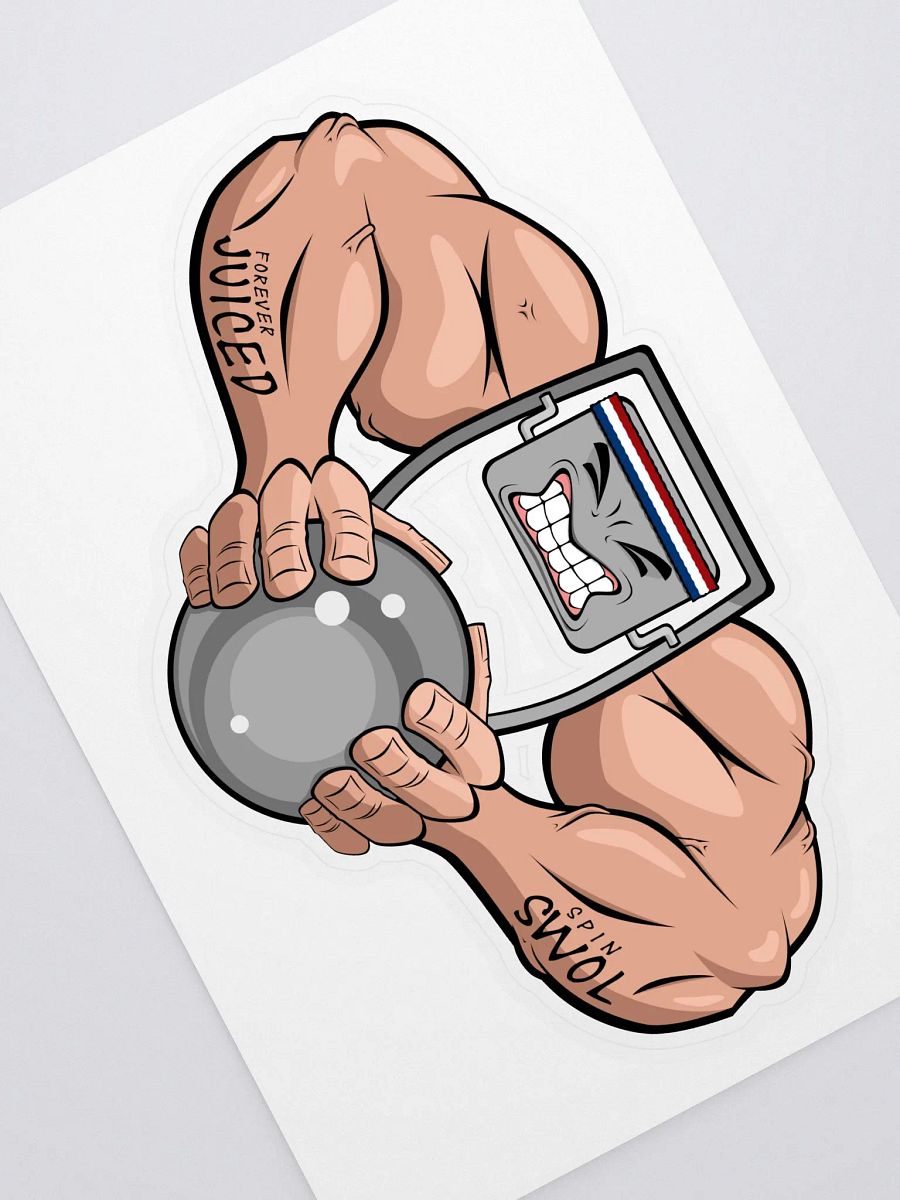 Big Ol' Ripped Spinner Sticker product image (1)