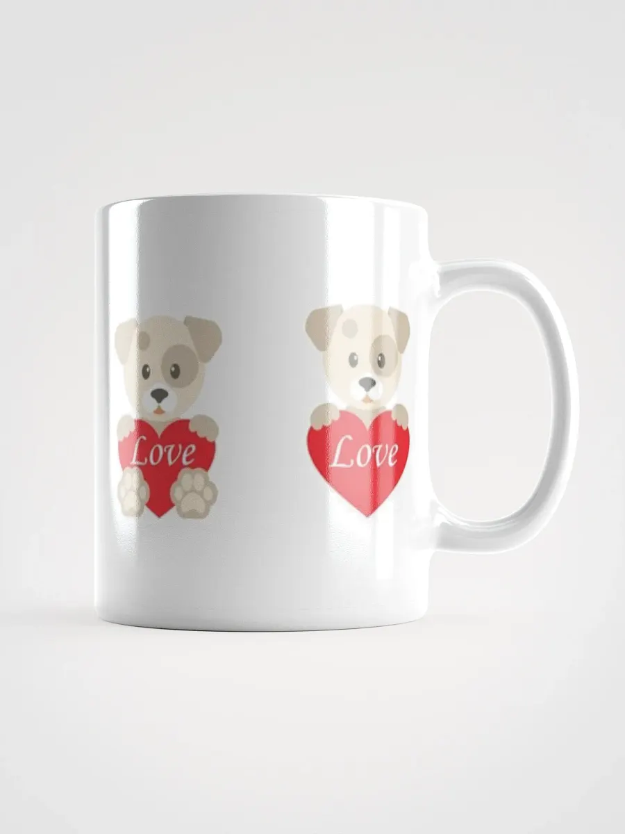 White Glossy Mug Cute Bear product image (1)
