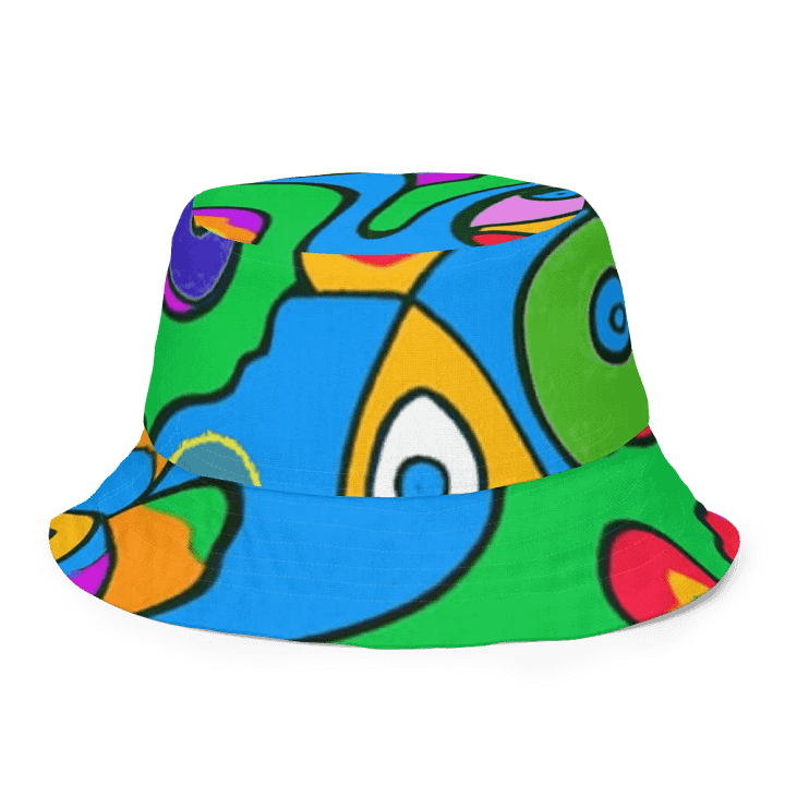 Whimsical Fish Fantasy Reversible Bucket Hat product image (2)