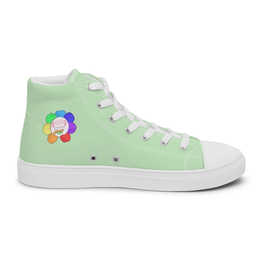 Pastel Green and White Flower Sneakers product image (6)