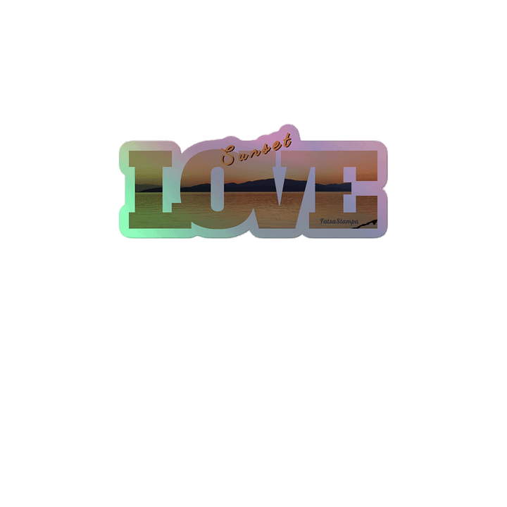 Sunset Love Holographic Sticker Sheet product image (2)