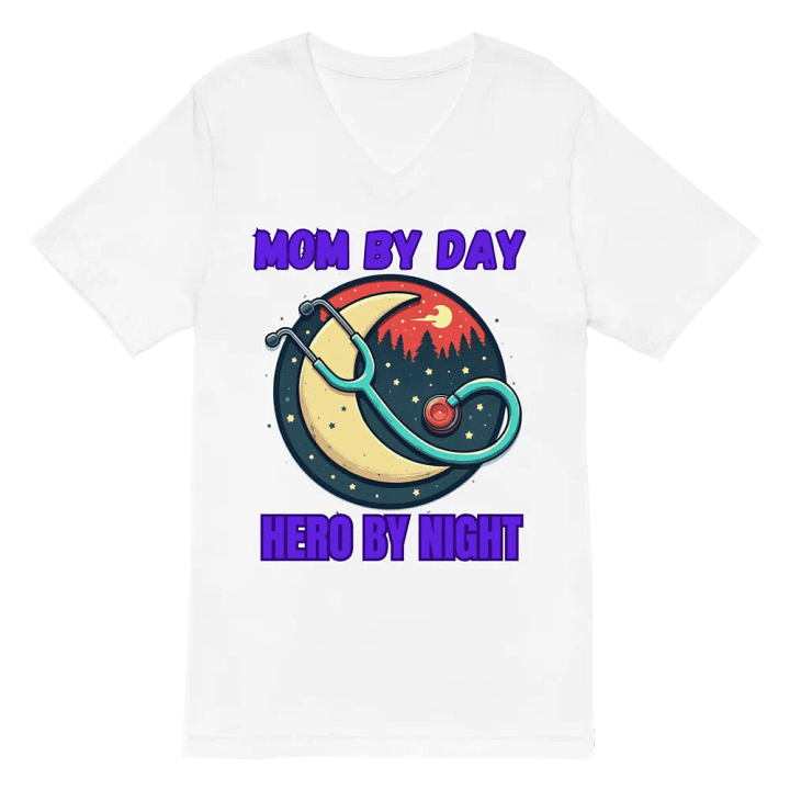 Starry Night Stethoscope V-Neck Tee product image (6)
