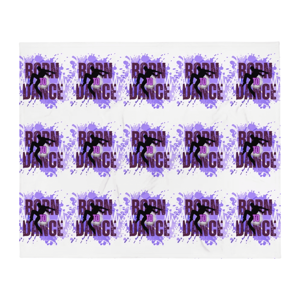 Born to Dance His Silhouette Throw Blanket product image (2)