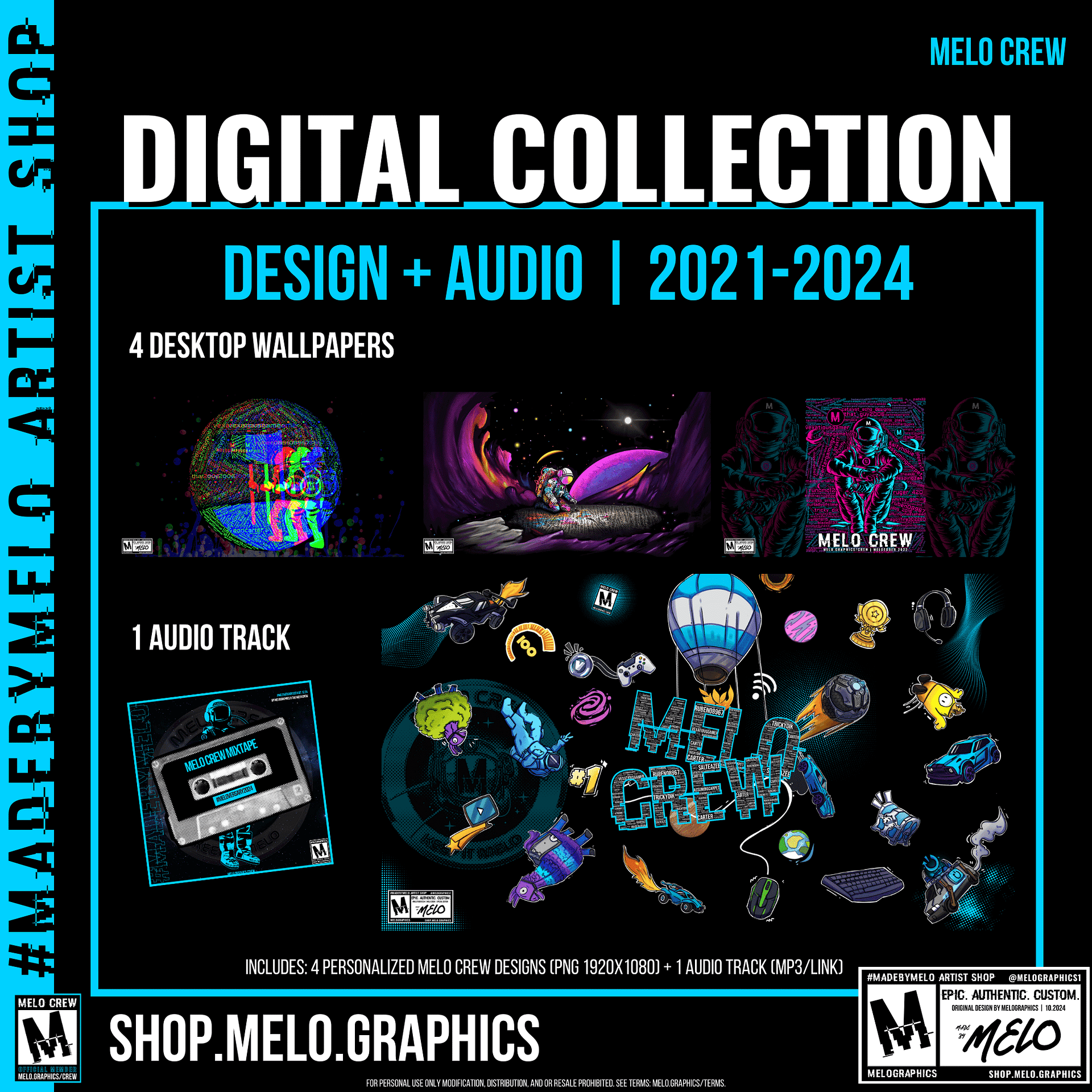 MELO CREW Limited Edition Design/Audio Collection 2021-2024 | #MadeByMELO product image (1)