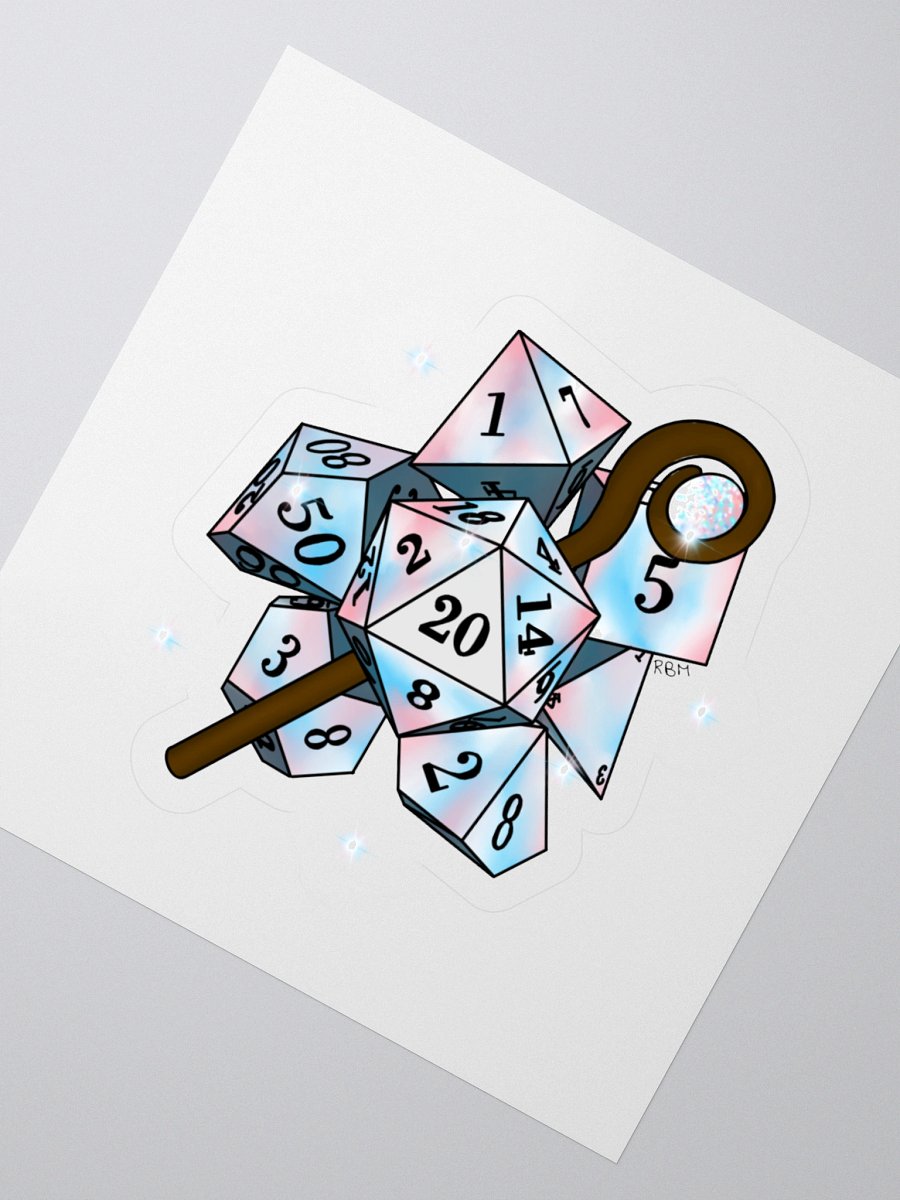 Trans Pride Dice Design product image (6)