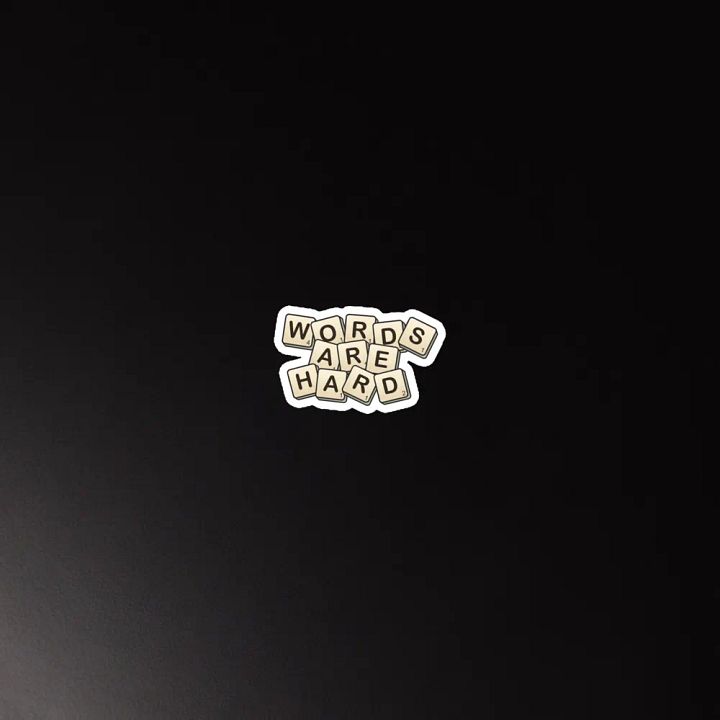 Words are hard Magnet product image (2)
