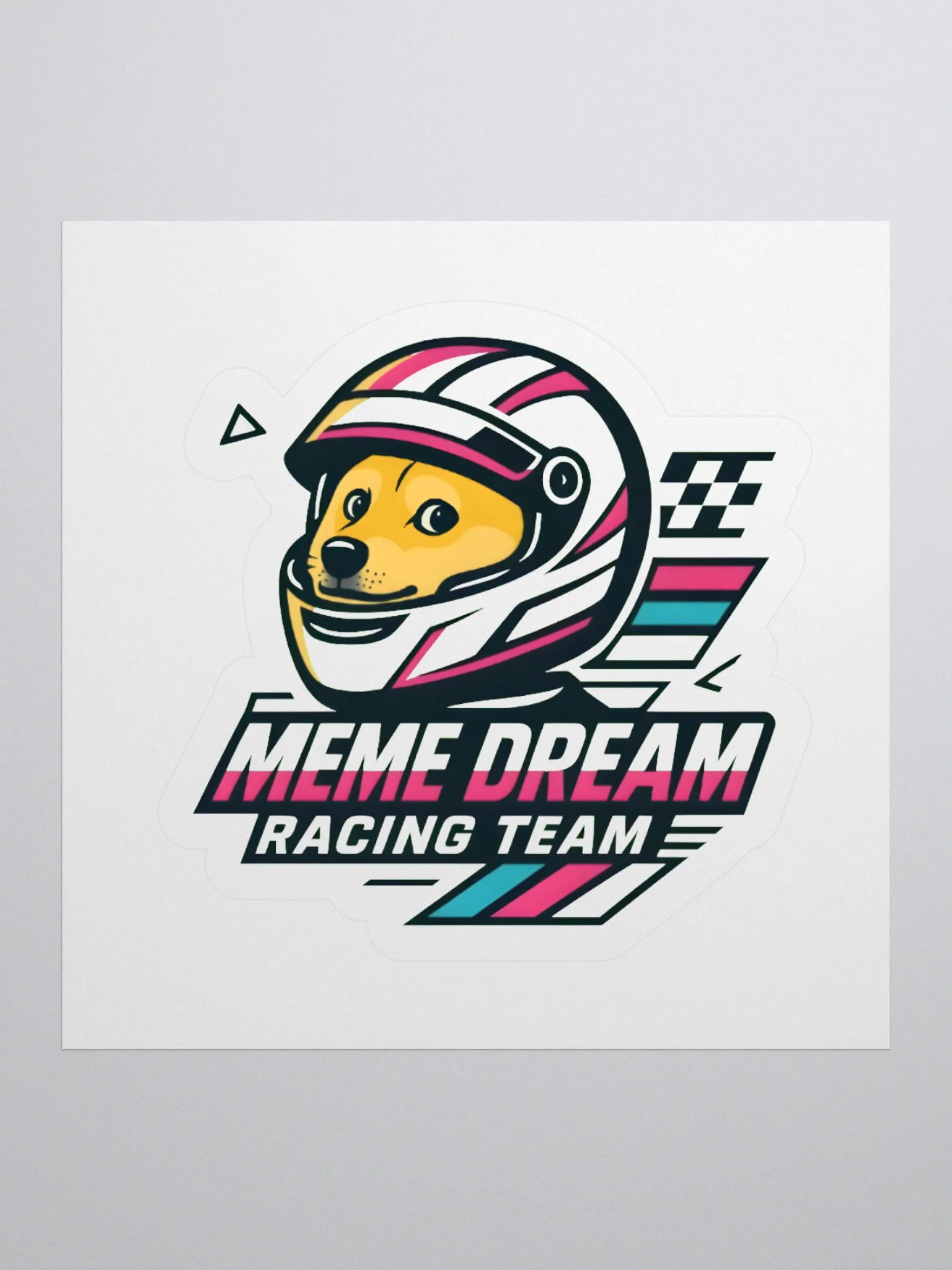 Racing Pup Kiss Cut Stickers product image (4)