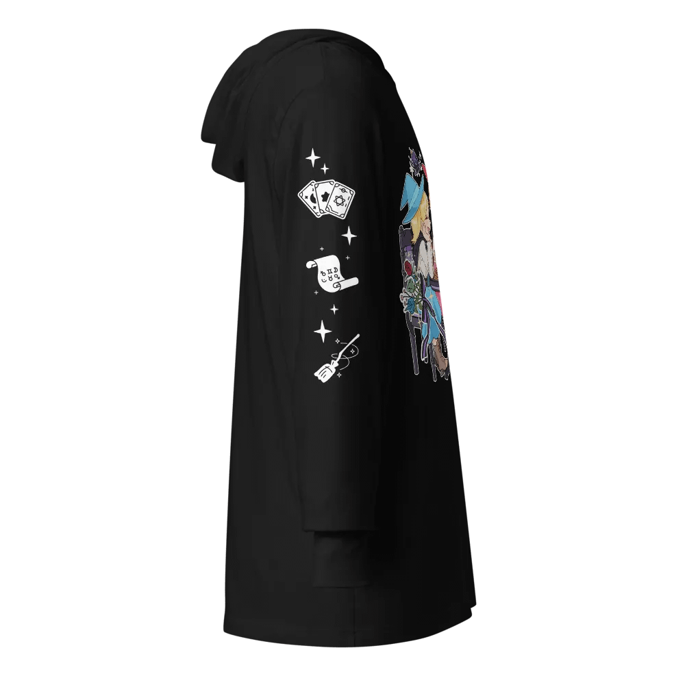 Witchy Tea Party Unisex Hooded Tee -Black product image (5)