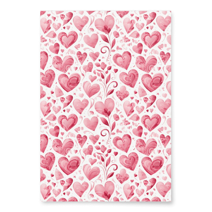 Pretty Hearts Wrapping Paper Set of 3 product image (2)