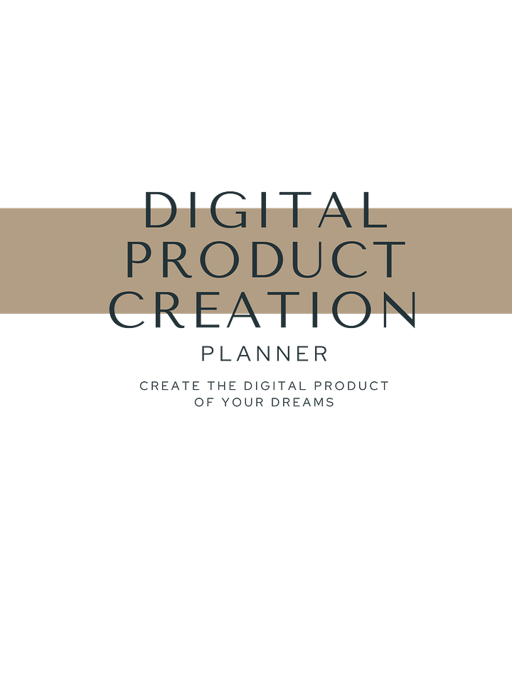 Get My Digital Product Creation Planner Now! product image (2)