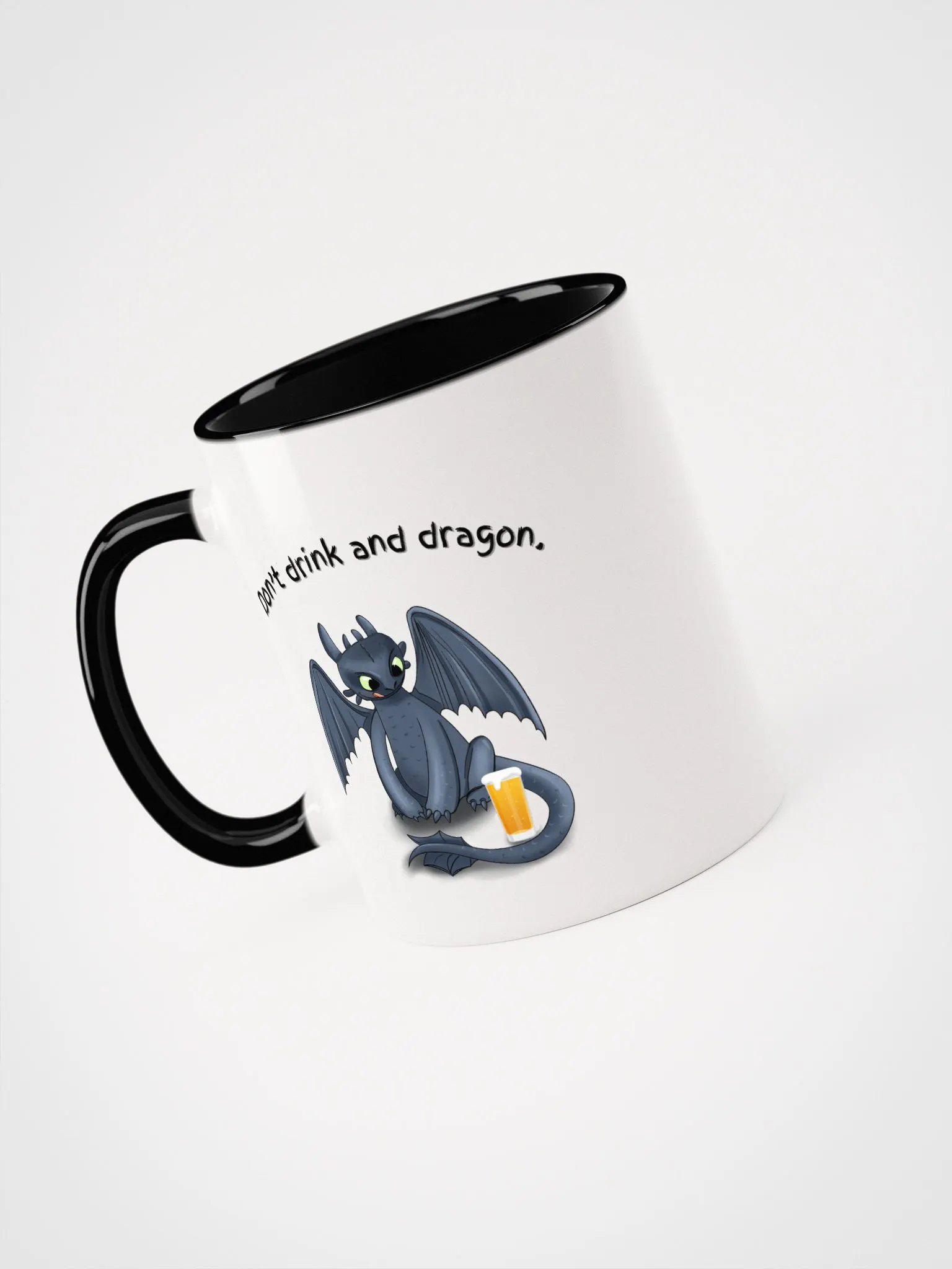 Don't Drink and Dragon Two Tone Mug product image (6)