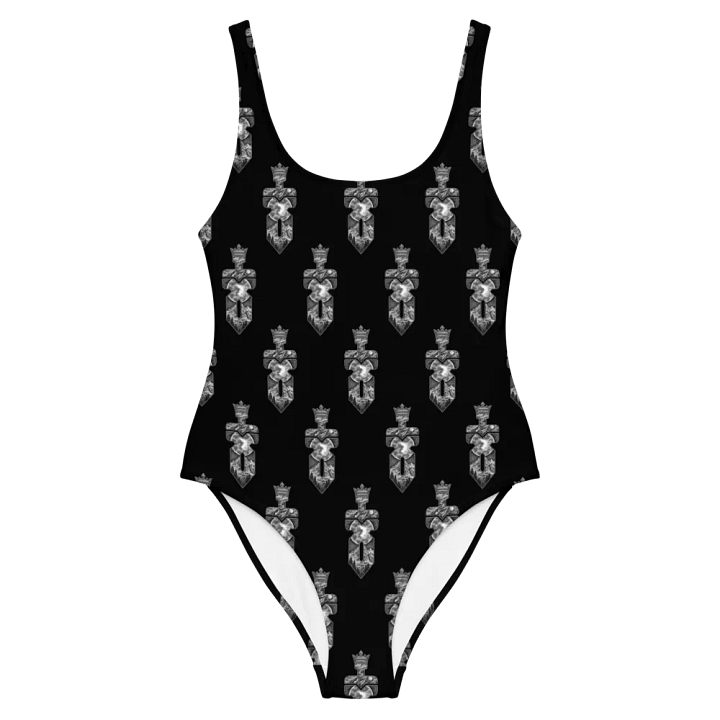 Black and White Logo One Piece Swimsuit - POA product image (2)