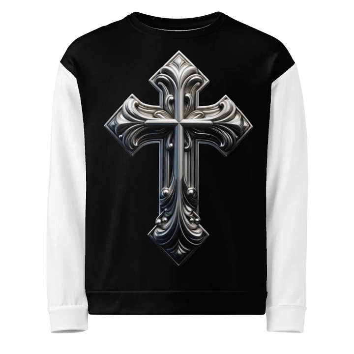 A Silver Angel and Cross - Unisex Sweatshirt #9 product image (1)